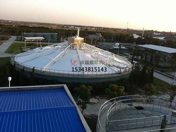 十堰市污水池反封閉罩棚設(shè)計(jì)施工、案例圖片 ?