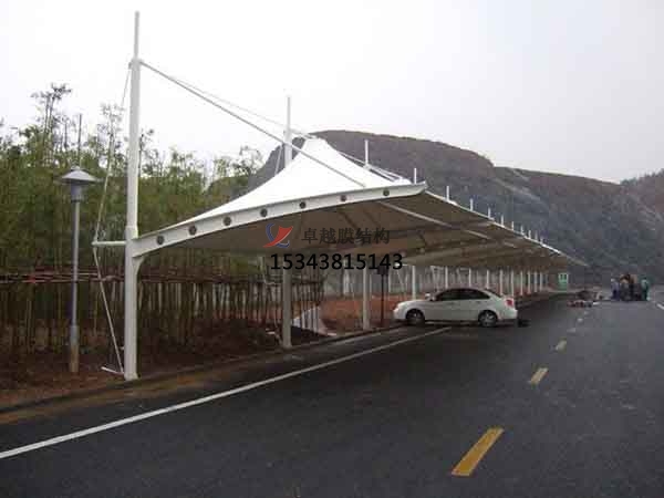 天全膜結(jié)構【充電站防雨篷】停車棚設計安裝