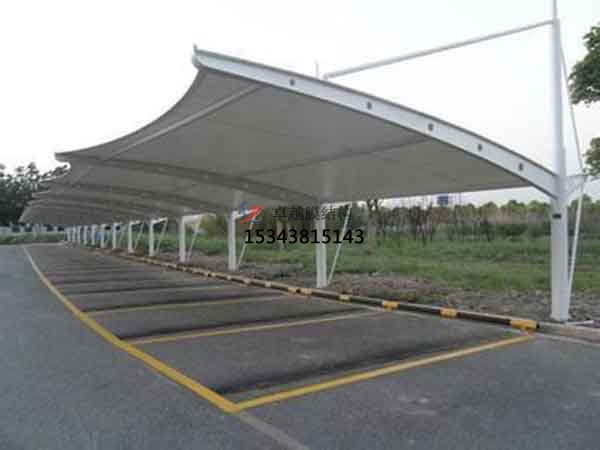 石棉膜結(jié)構【充電站防雨篷】停車棚設計安裝