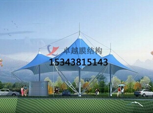 三門峽<font color='red'>膜結(jié)構(gòu)景觀</font>拉膜案例